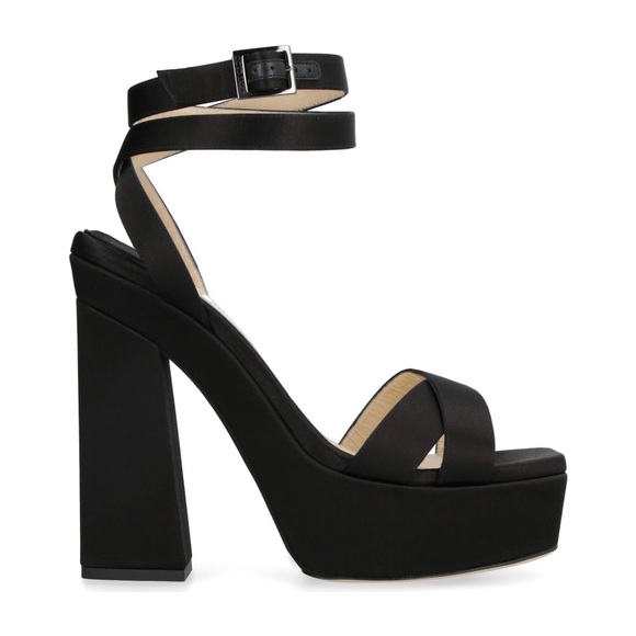 Jimmy Choo Gaia 140 Platform heeled sandals sz 37.5 - Picture 6 of 16